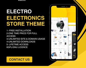 Electro - Electronics Store WooCommerce Theme|Build a stunning online store | Theme for Technology Store | Professional Design, eCommerce