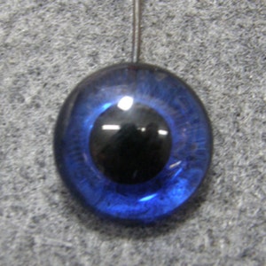 2 Pair Blue Eyes on wire 24mm OR 18mm OR 14mm