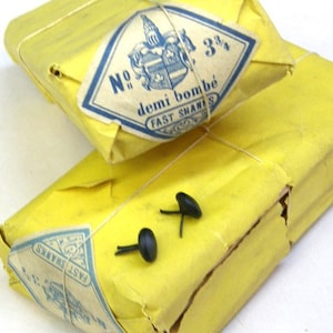 Antique Shoe Buttons with metal shank