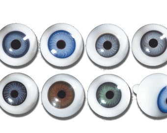 8 mm Schoepfer Antique Blue Oval Hand blown Glass Eyes 5 mm Iris SE8BL 8 mm Schoepfer Antique Blue Oval Hand blown Glass Eyes 5 mm Iris SE8BL