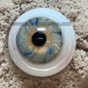 Human Style Eye Single Hand Blown Glass Eye image 9