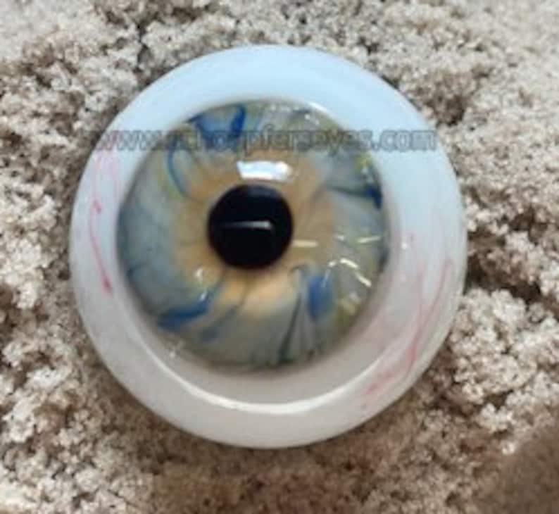 Human Style Eye Single Hand Blown Glass Eye image 9