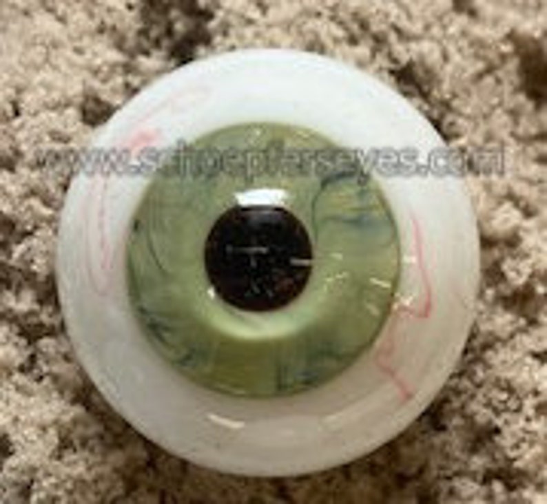 Human Style Eye Single Hand Blown Glass Eye image 4