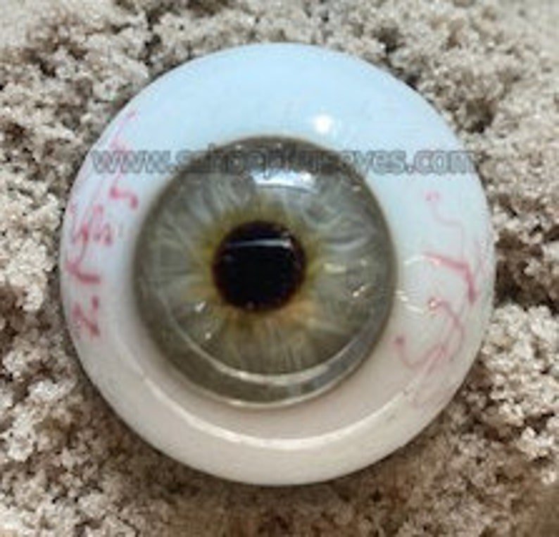 Human Style Eye Single Hand Blown Glass Eye image 8
