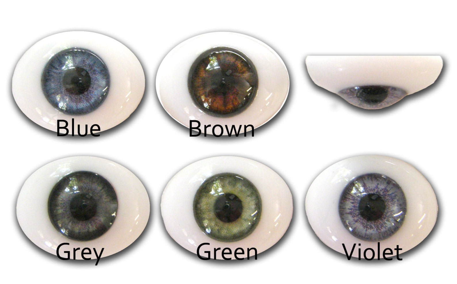 Glass Oval Paperweight Doll Eyes With a Human Iris One Pair - Etsy