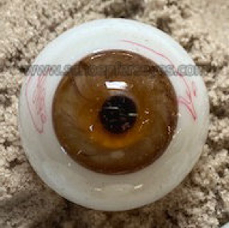 Human Style Eye Single Hand Blown Glass Eye image 5