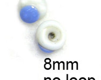 5 Pair 8mm Light Blue Eyes Googlie with white sclera sides.