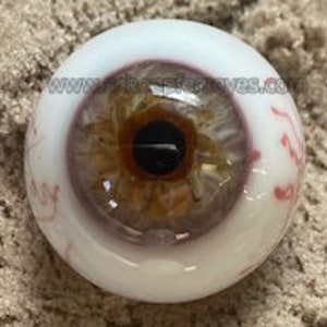 Human Style Eye Single Hand Blown Glass Eye image 6