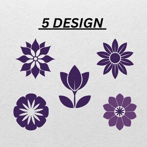 Floral Embroidery Design Bundle | Digital Download | Machine Embroidery Patterns | Hoop Art Flowers