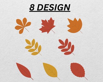 Herbst Blätter Stickdatei