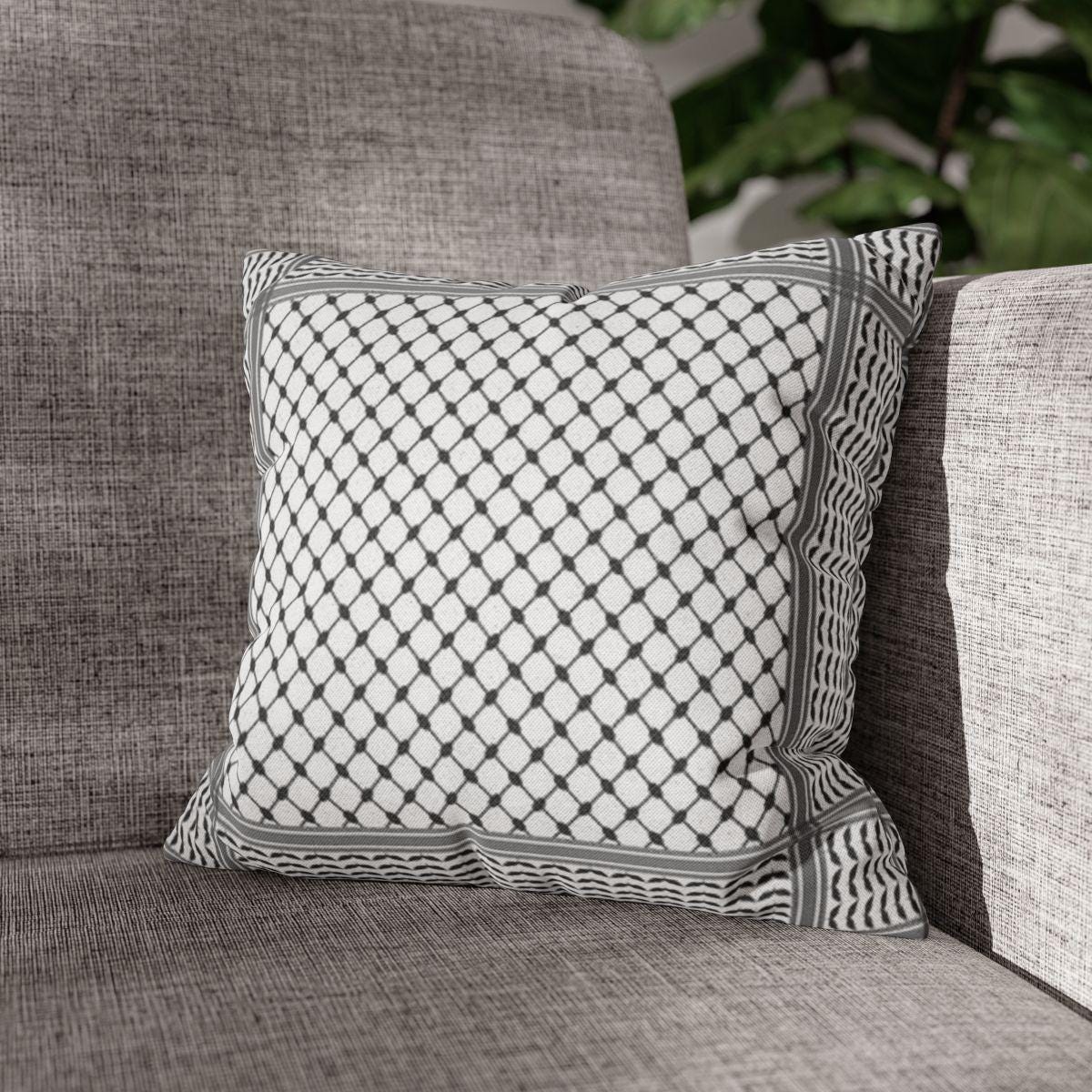 Palestine Keffiyeh, Spun Square Pillow Case