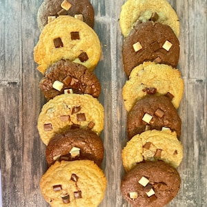 Mieszanka Cookie Box Mix 12/20 - Amerykańskie ciasteczka z kawałkami czekolady / Mieszanka ciasteczek z potrójną czekoladą