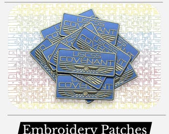 USCSS Covenant Embroidered Patch | Sci-Fi Spacecraft Iron On