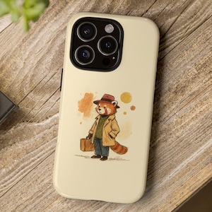 Cute Red Panda Traveler Phone Case - Animal Aesthetic iPhone 16 15 14 13 12 11 Pro Max Mini Plus Samsung Galaxy S25 S24 S23 S22 S21 Pixel 9