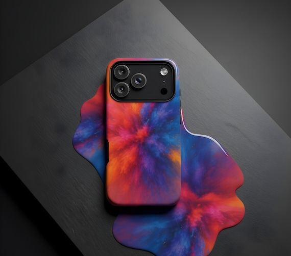 Color Burst Phone Case Abstract Vibrant Art iPhone 17 16 15 14 13 12 11 Pro Max Mini Plus Air Samsung Galaxy S25 S24 S23 S22 S21 Pixel 9 8