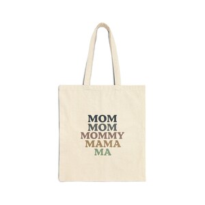 Always Free Shipping Mom-Themed Cotton Canvas Tote Bag, Eco-Friendly Shopper, Gift for Mothers Day, Reusable Grocery Bag
