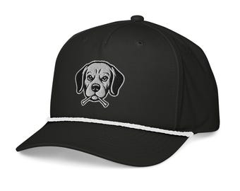 Tee Hound Classic Rope Hat - Embroidered Dog Golf Hat