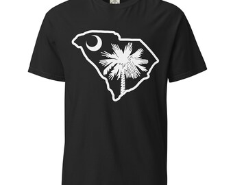 South Carolina Palmetto Flag T-Shirt: Garment-Dyed Cotton Tee