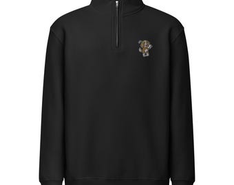 Golfing Cavalier King Charles Spaniel Quarter-Zip Sweatshirt Blenheim