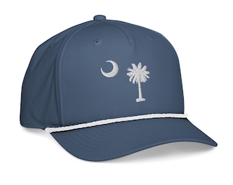 South Carolina Palmetto Flag Rope Hat – Lightweight Polyester Golf Cap