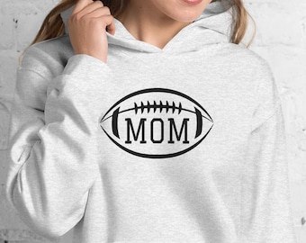 Football Mom Embroidered Logo Hoodie