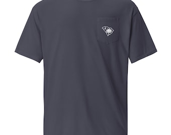 South Carolina Palmetto Flag Pocket T-Shirt – Garment-Dyed Cotton Tee