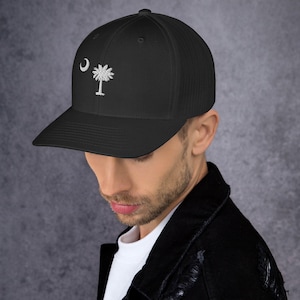 South Carolina Palmetto Embroidered Mesh Back Adjustable Hat