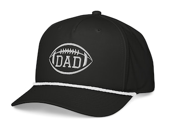 Football Dad Embroidered Logo Classic Rope Hat Snapback