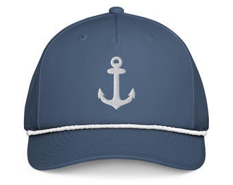 Embroidered Anchor Classic Golf Rope Hat