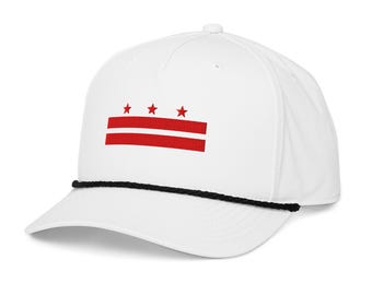 Washington D.C. Flag Golf Rope Hat