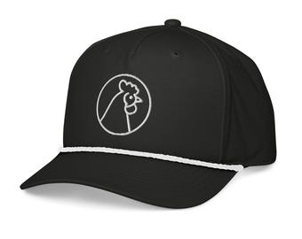 Rooster Logo Classic Golf Rope Hat