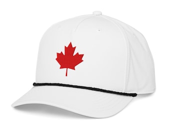 Canadian Flag Maple Leaf Classic Golf Rope Hat