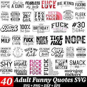 Novelty SVG Bundle for Adults Sassy, Bitchy, and Bold Designs novelty svg - svg download - adults svg - rude svg - bitch svg - svg bundle