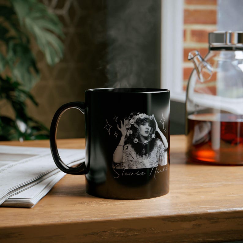 Stevie Nicks Mug | Witchy Aesthetic Mug | Retro Rock & Roll | Vintage Rock Goddess Coffee Cup | Witchy Boho Fleetwood Mac Inspired Gift image 8
