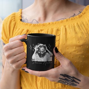 Stevie Nicks Mug | Witchy Aesthetic Mug | Retro Rock & Roll | Vintage Rock Goddess Coffee Cup | Witchy Boho Fleetwood Mac Inspired Gift image 5