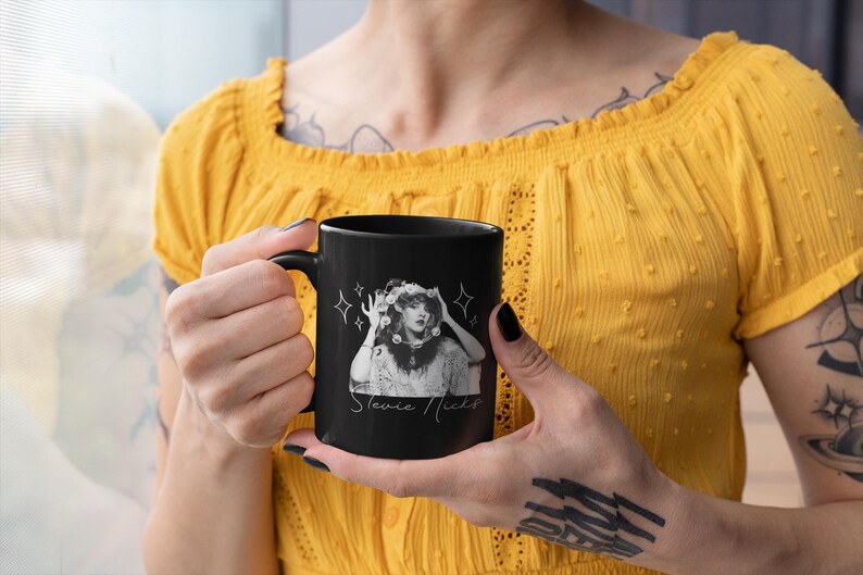 Stevie Nicks Mug | Witchy Aesthetic Mug | Retro Rock & Roll | Vintage Rock Goddess Coffee Cup | Witchy Boho Fleetwood Mac Inspired Gift image 5