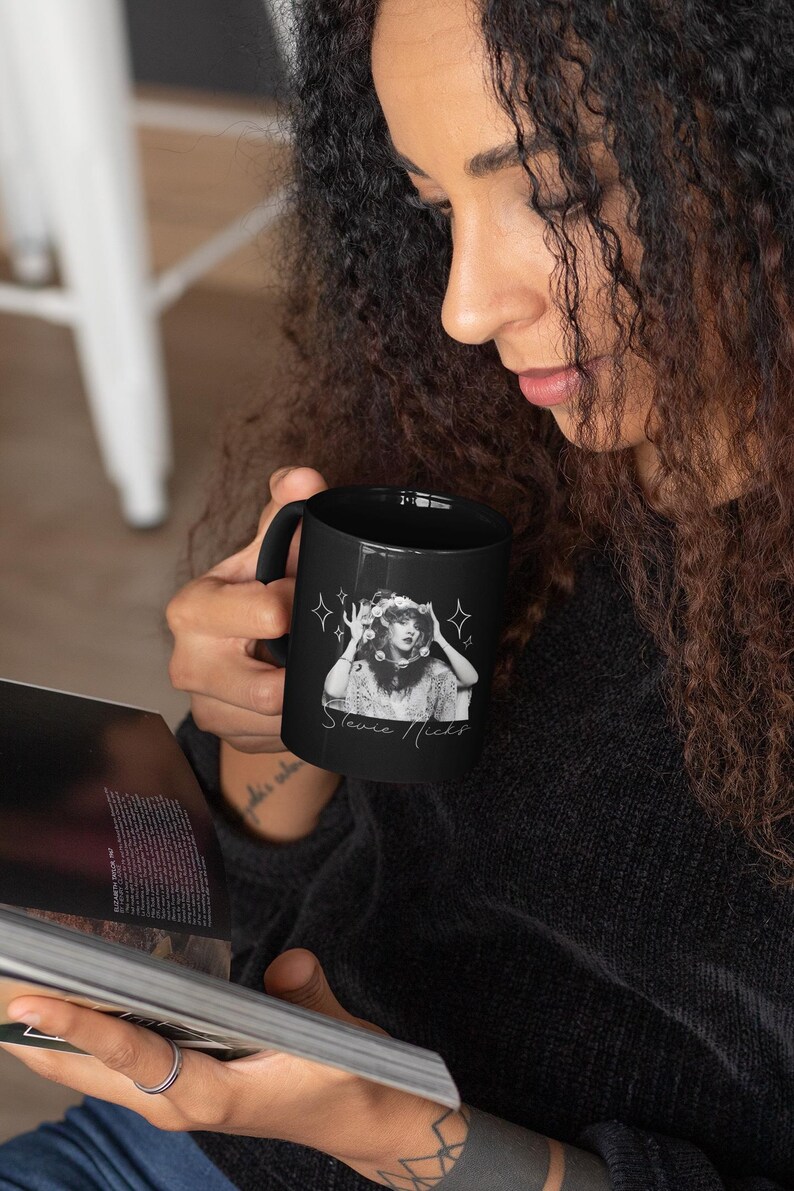 Stevie Nicks Mug | Witchy Aesthetic Mug | Retro Rock & Roll | Vintage Rock Goddess Coffee Cup | Witchy Boho Fleetwood Mac Inspired Gift image 6
