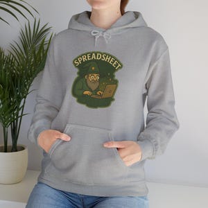Spreadsheet Hoodie - Unisex Heavy Blend Sweatshirt, Funny Sweatshirt, Gift for Office Workers, Cozy Hooded Sweatshirt, Humor Apparel, [...]