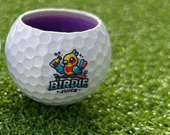 Birdie Juice Golf Ball Shot Glass | Ready to Ship | Funny Golf Gift | 19th Hole | Golf Tournament Prize