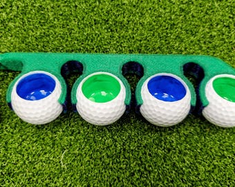 Golf Bag Shot Glass Holder Clip | 4-Pack | Custom Golf Gift | Tournament Swag | Golf Cart Accessory | Handmade