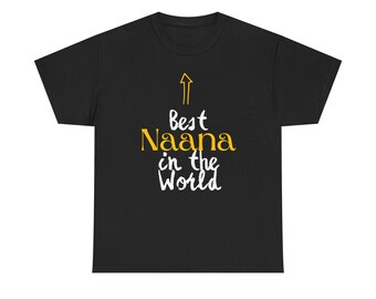 Best Nana (Dad) in the World! (Telugu) - Heavy Cotton Tee - Perfect Gift for Dads