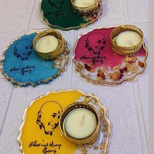 Jai Guruji , Guruji Bracelet, Guruji swaroop, Guruji pooja thaali, Diya, Guruji Magnets