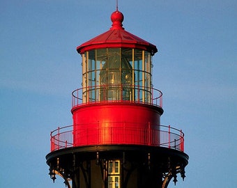 Saint Augustine Lighthouse at Sunrise After New Paint Wall Art