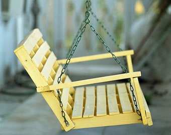 A Yellow Porch Swing Fine Art Photo