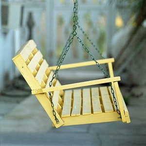 A Yellow Porch Swing Fine Art Photo