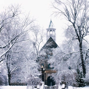 Marting Hall Baldwin Wallace University Berea Ohio  Winter Scene Photo