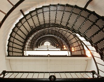 A Circular Staircase In a Lighthouse On Florida's East Coast  Photo