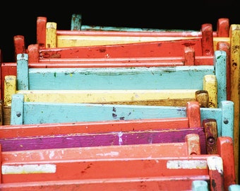 Colorful Chairs, Wall Decor Art Prints