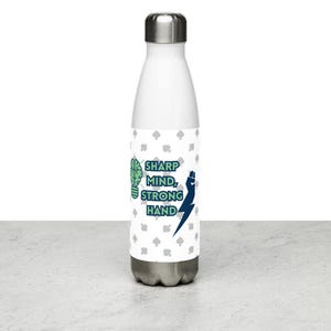 Spades Stainless Steel Water Bottle | 17oz Stainless Steel Poker Gift | Insulated Flask | Casino Theme Drinkware | Card Game Lover Gift Idea