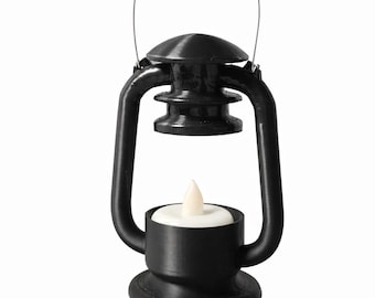 Pair of Vintage styled 3D Printed Lantern – PLA flameless Tealight Holder for Ambient Lighting